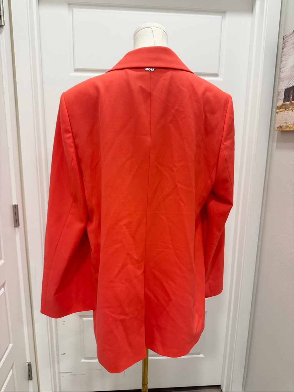 🔥Boss Jalasara Womens Coral Cape-Sleeve Blazer Jacket - Picture 8 of 11